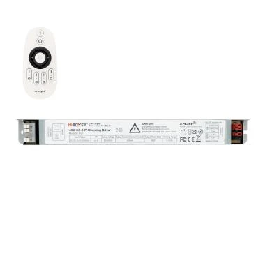 Alimentatore No Flicker Regolabile 1-10V 40W + Telecomando RF 4 Zone MiBOXER