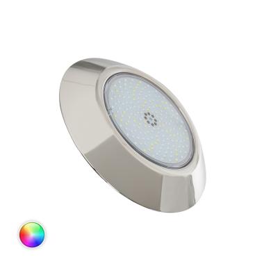 12V DC Surface Mounted 12W Stainless Steel Submersible RGBW LED Pool Light IP68
