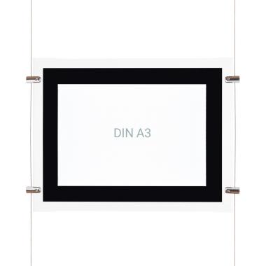 Set LED Werbetafel DIN A3 Horizontal