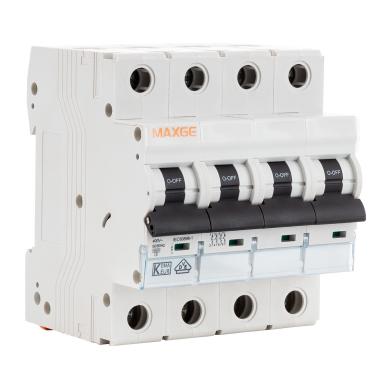 Magnetothermische schakelaar MAXGE 4P 10-63 A 10 kA, C-karakteristiek