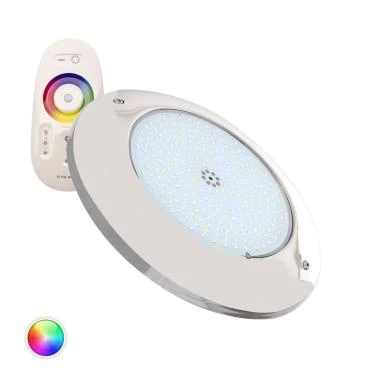 12V DC Surface Mounted 20W Stainless Steel Submersible RGBW LED Pool Light IP68