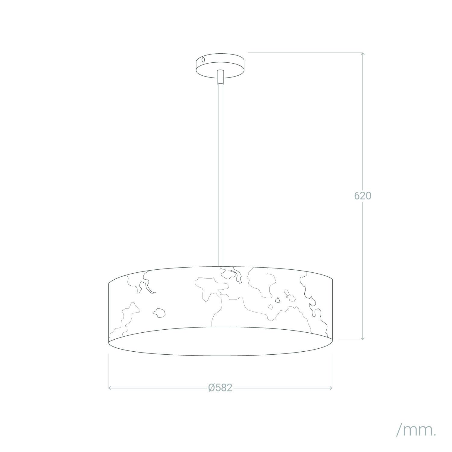 Lampa Wisząca LED 50W Ercle  - widok szczegółowy