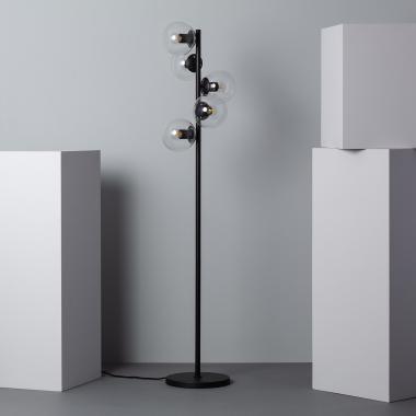 Image de Lampadaire Métal et Verre Otos 5 Spots