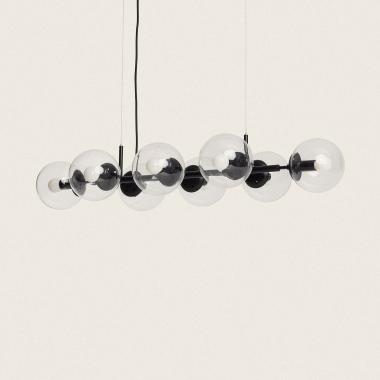 Pendelleuchte Metall und Glas Wassily 8 Strahler