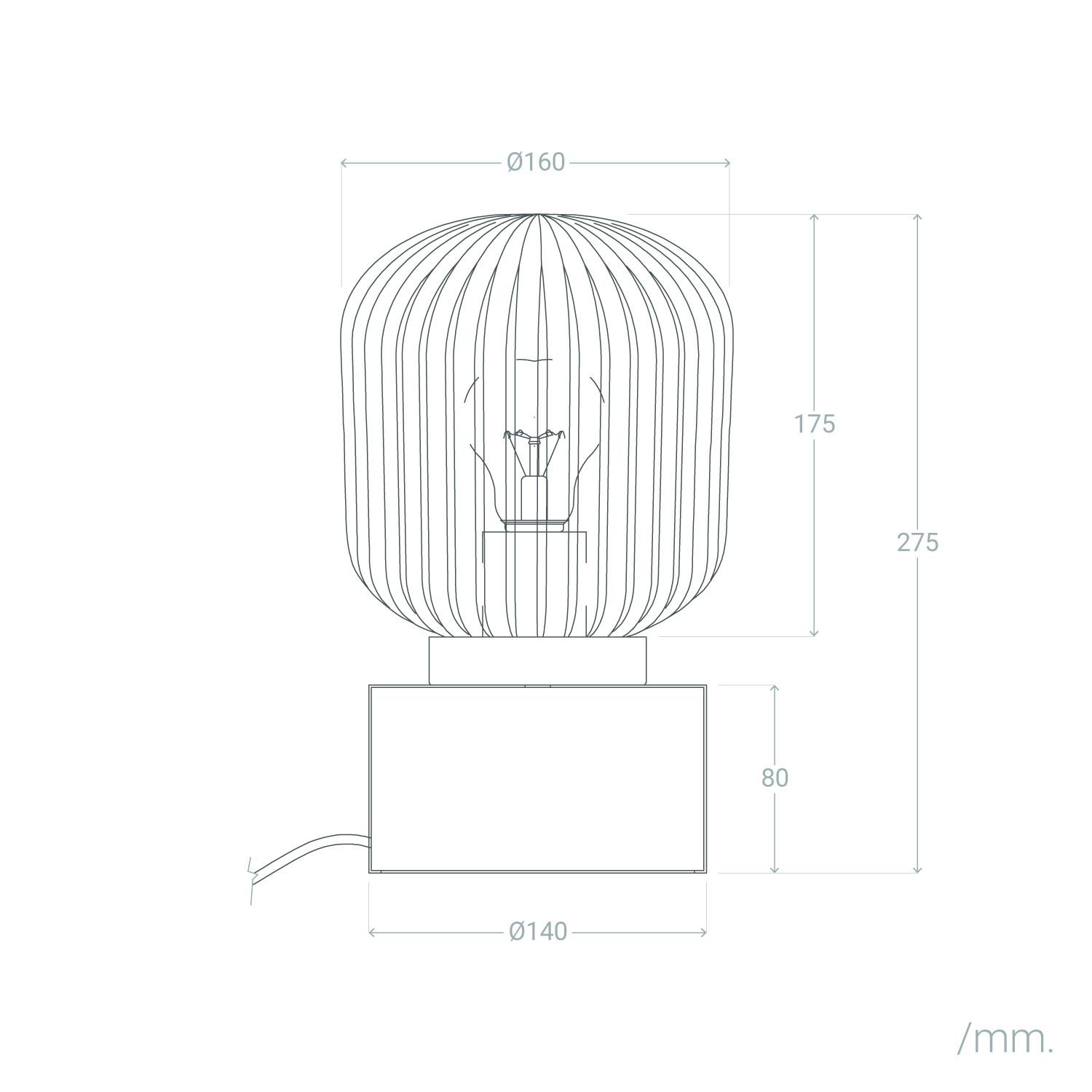 Lampa Stołowa z Metalu i Szkła Windsor - widok 3