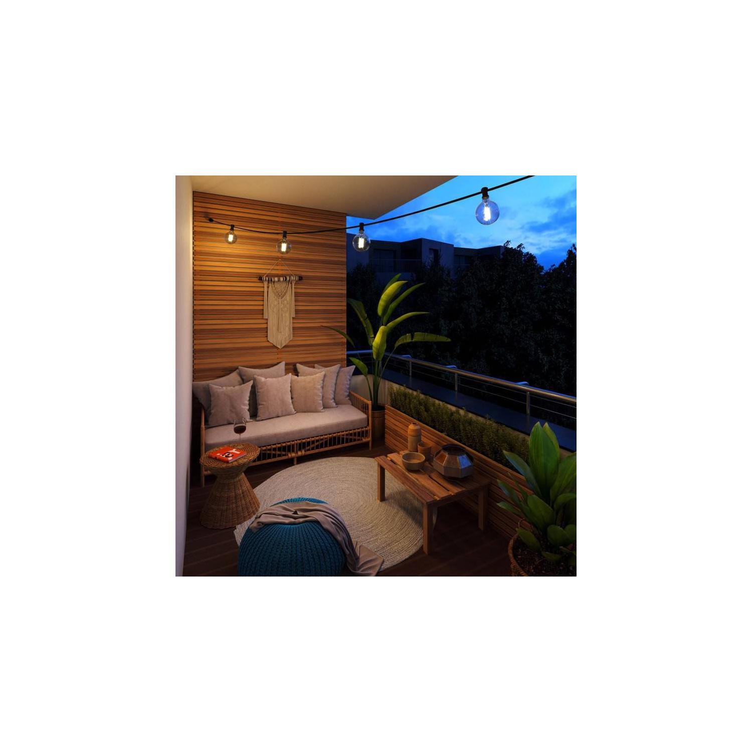 Girlanda Zewnętrzna Lumet System 7.5m z 5 Gwintami E27 Czarna Creative-Kable CATE27N075 - widok 2