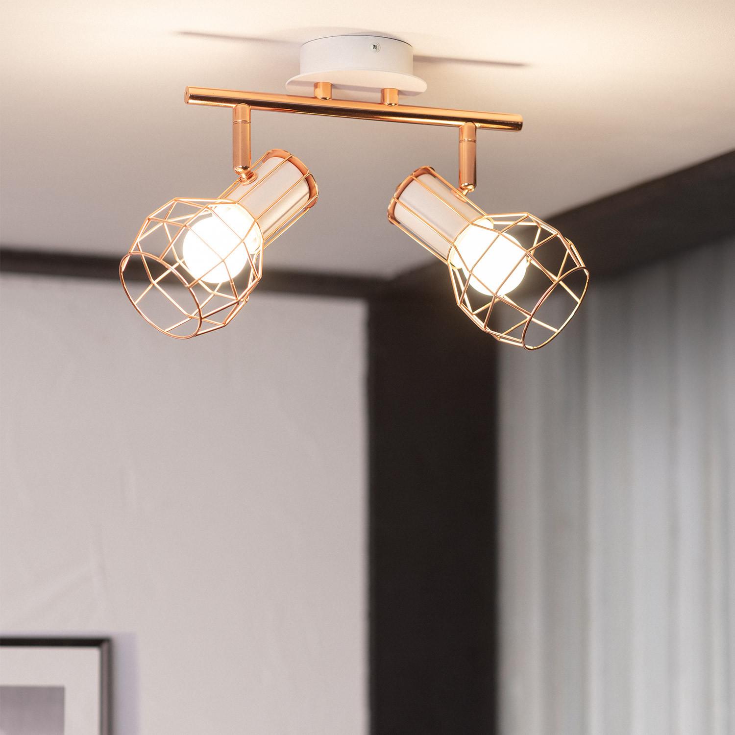 Lampa Sufitowa Aluminiowa Nastawna 2 Reflektory Lada - widok 2