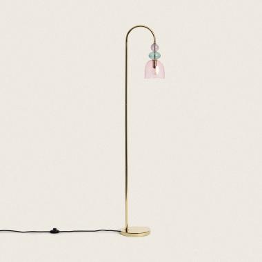 Stehlampe Metall und Glas Baudelaire