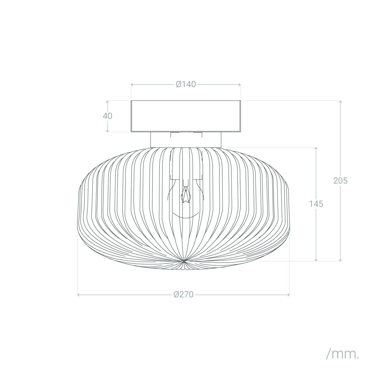 Lampa Sufitowa z Metalu i Szkła Windsor - widok 3