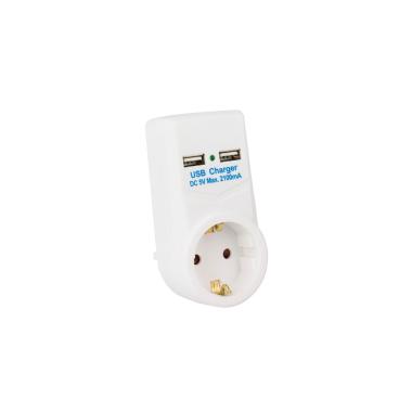 Stromadapter mit 2 USB Anschlüsse