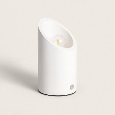 Stolní Lampa ze Sádry Rise Uplighter s USB Dobíjecí Baterií
