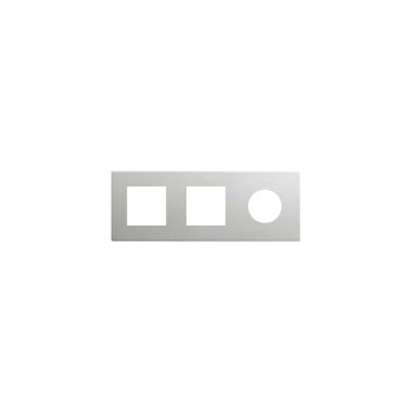Frame 3 Elementen Minima esthetisch voor 2 Module +  CLEAN Schuko SIMON 270  27190630