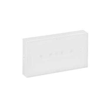 LEDKIA LIGHTING – Luce Di Emergenza LED Da Incasso Permanente 10 Lm, 2W, Con Segnaletica Bifacciale, Protezione IP20 Per Uso Interno