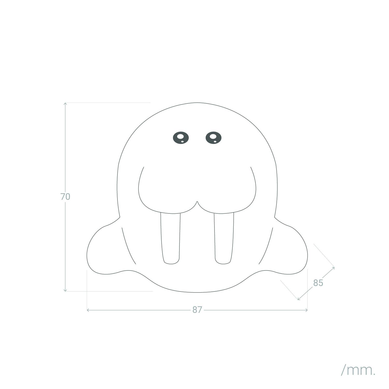 Lampka Nocna Dla Dzieci LED Mors RGB Silikonowa IP67 - widok 3