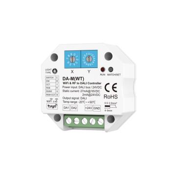 Převodník RF/Wi-fi na DALI Kompatibilní s Dálkovým ovladačem, Tuya Wifi a Philips Hue SKYDANCE DA-M(WT)