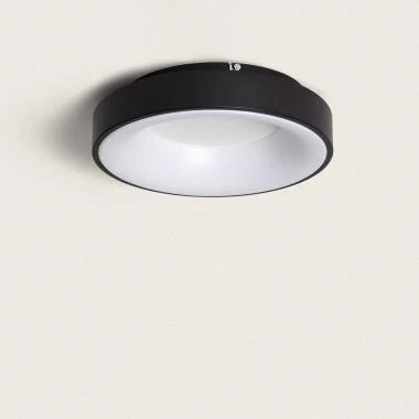 Plafonnier LED 30W Rond Aluminium Ø380 mm CCT sélectionnable Jacob