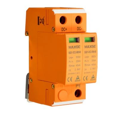 Protecteur de Surtension Transitoire MAXGE  2P-Clase II-40kA-20kA--3,8kV 1 000V DC