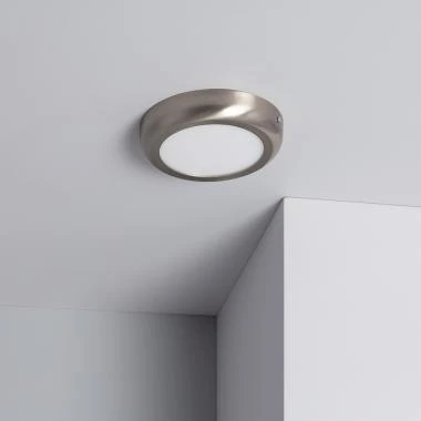 Plafon LED 12W Okrągły Metal Ø175 mm Design Srebrny