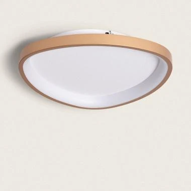 Plafonnier LED 20W Ovale Aluminium Ø420 mm CCT sélectionnable Owen