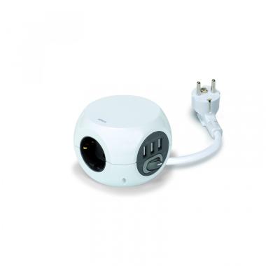 Mehrfachadapter Combiball 3 Typ "F" Schuko-Anschlüsse + 3 USB-A 1.4m  SIMON BM516301