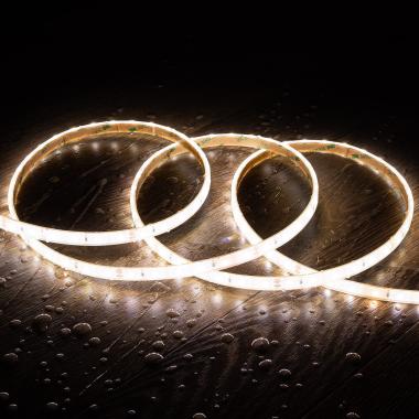 LED-Streifen 24V SMD 60 LED/m 5m 5W/m 500lm/m Breite 10mm Schnitt 10cm Wasserdicht IP68 SILICONE FLEX