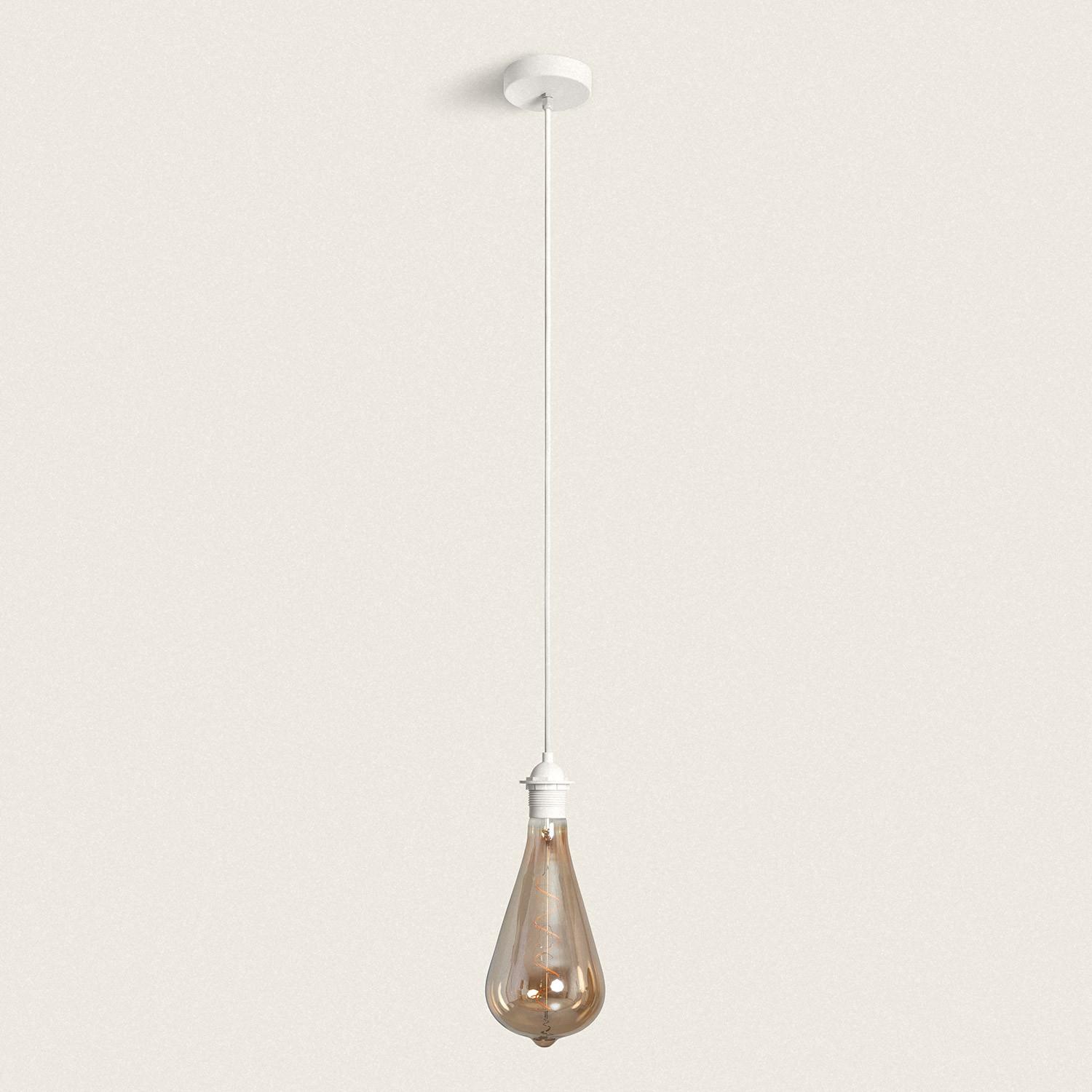 Kabel PVC z Rozetą i Oprawką do Lamp Wiszących Zewnętrznych