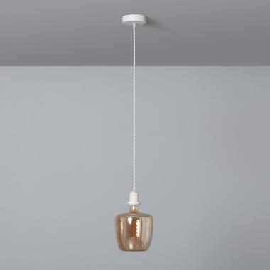 Hanglamp met Textiel Kabel Gevlochten  Wit