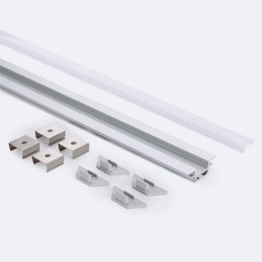 Recessed 2m Aluminium Profile for LED Strip up to 11mm