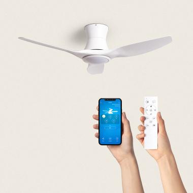 Ventilateur de Plafond Silencieux Salamina Blanc 132cm Motor DC