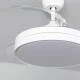 Image de Ventilateur de Plafond Rétractable Silencieux Dalori Blanc 106cm Moteur DC