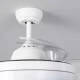Image de Ventilateur de Plafond Rétractable Silencieux Dalori Blanc 106cm Moteur DC