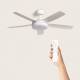 Image de Ventilateur de Plafond Silencieux Patroclo Blanc 132cm Motor DC