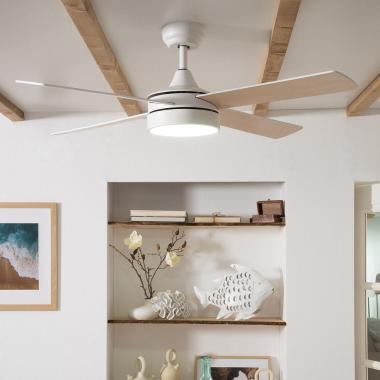 Image of Timor Silent Ceiling Fan with DC Motor in White 132cm  Image of Timor Silent Ceiling Fan with DC Motor in White 132cm