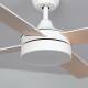 Image de Ventilateur de Plafond Silencieux Timor Blanc 132cm Moteur DC