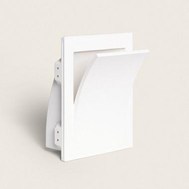 Wandleuchte für Gipseinbau für LED E14-Glühbirnen Schnitt 313x253 mm