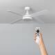Image de Ventilateur de Plafond Silencieux Timor Blanc 132cm Moteur DC