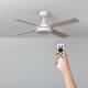 Image de Ventilateur de Plafond Silencieux Timor Blanc 132cm Moteur DC