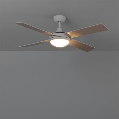 Image de Ventilateur de Plafond Silencieux Navy Blanc Bois 132cm Moteur DC WiFi