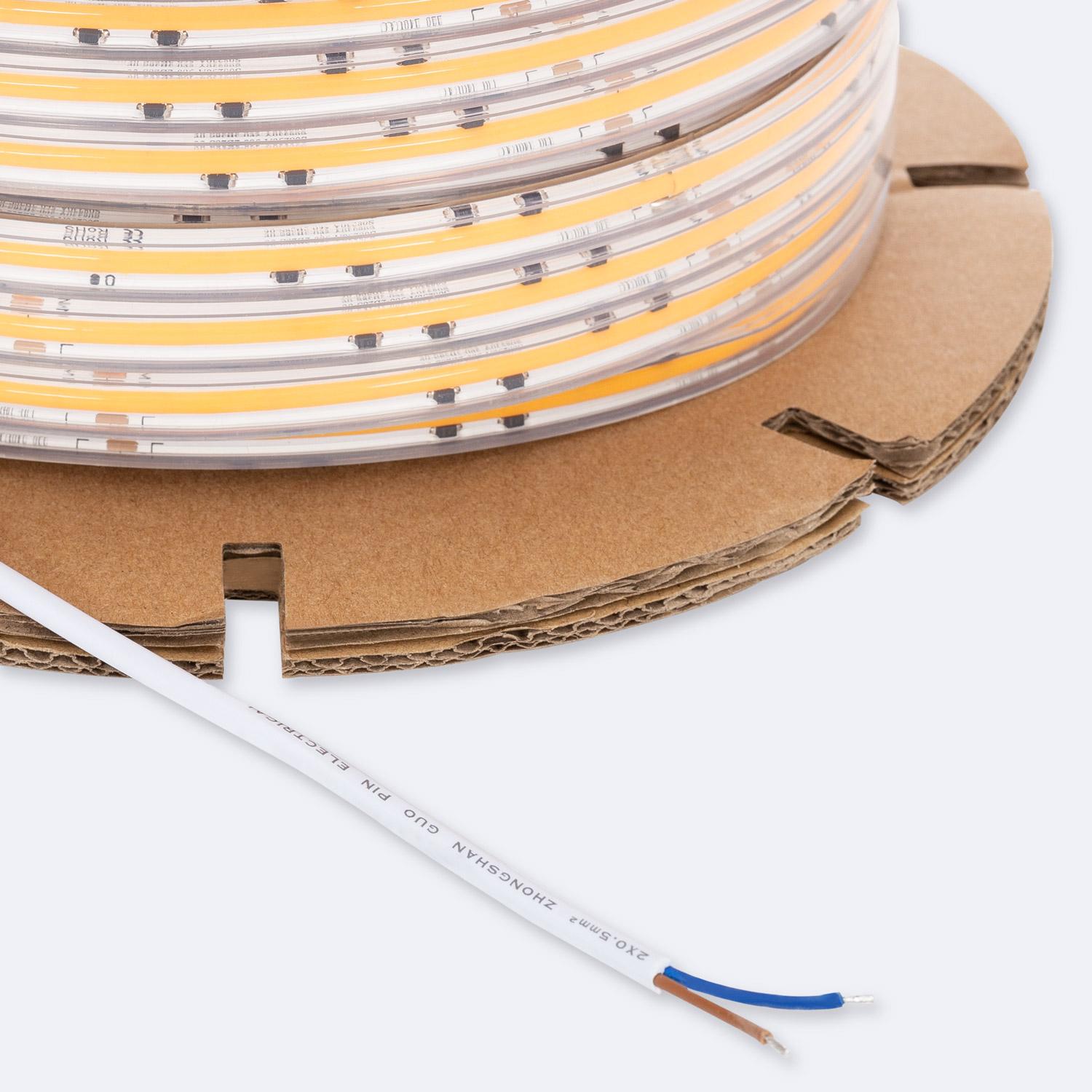 Taśma Led Ściemnialna 220V COB Samoregulująca 320 LED/m ROLKA 50m 8W/m 720 lm/m Szerokość 12mm Cięcie 50cm IP65 CRI90 - widok 2