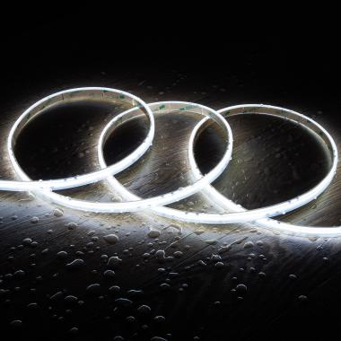 Taśma LED Ściemnialna 220V COB Samoregulująca Silicone FLEX 560 LED/m 1250 lm/m IP65 Szerokość 10mm Cięcie co 10cm IC-2P