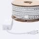 Image de Ruban LED RGB 220V SMD 60 LED/m BOBINE 50m 15W/m SILICONE FLEX Largeur 12mm Coupe 100cm IP67