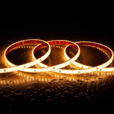 Ruban LED Dimmable 220V SMD Auto-redressement 120 LED/m 14W/m 1680lm/m SILICONE FLEX Largeur 12mm Coupe 10cm IP67 Sur mesure