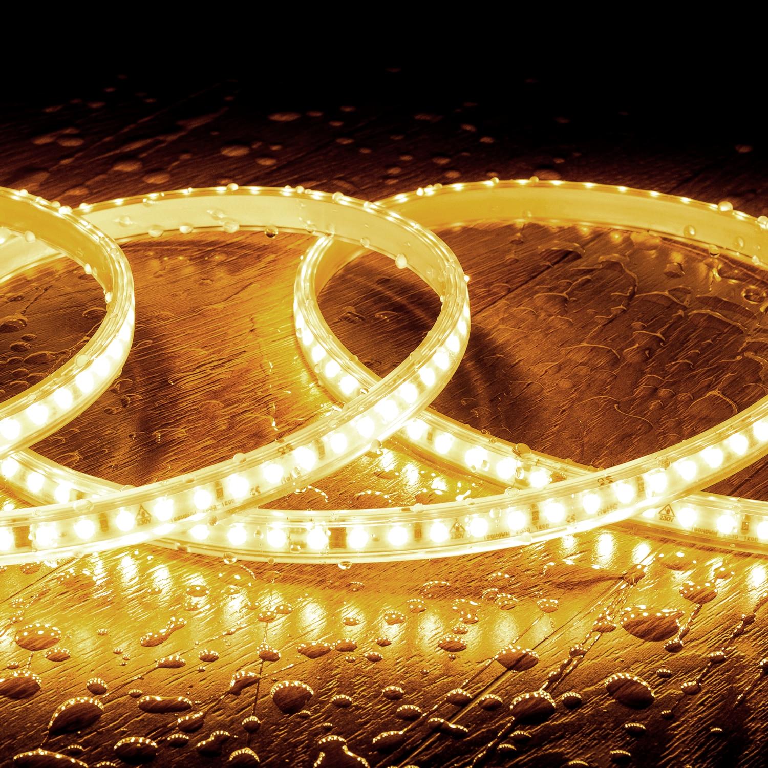 Taśma Led Ściemnialna 220V SMD Samoregulująca 120 LED/m ROLKA 50m 10W/m 1000lm/m Szerokość 12mm Cięcie 10cm IP65 - widok 3