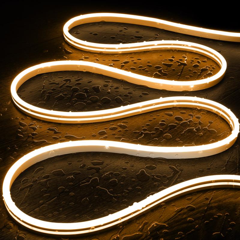 Bild von LED-Streifen Neon 48V DC 120 LED/m Warmweiß IP65 nach Maß Schnitt alle 5cm