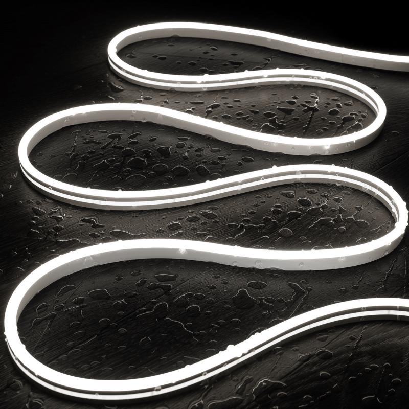 Image of 48V LED Neon Strip NFLEX6 in Cool White 8W/m Cut at Every 5cm IP65 Custom Length