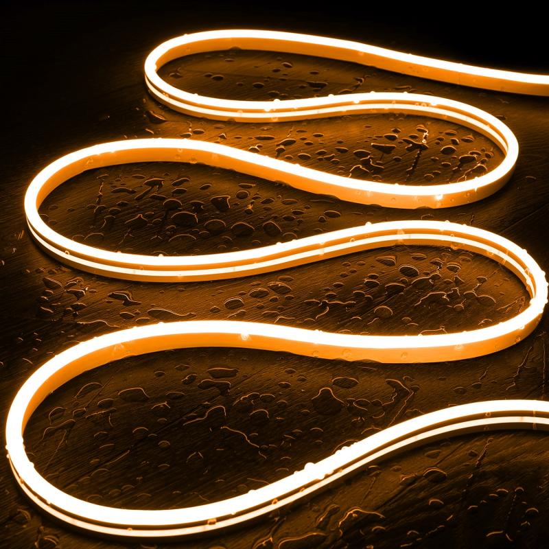 Bild von LED-Streifen Neon 48V DC 120 LED/m Orange IP65 nach Maß Schnitt alle 5cm