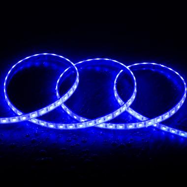 Immagine di Bobina 5m Striscia LED 24V RGB SMD 60 LED/m 10W/m SILICONE FLEX Larga 12mm IP68 Taglio 10cm