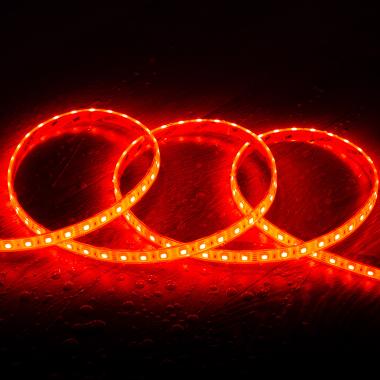 Immagine di Bobina 5m Striscia LED 24V RGB SMD 60 LED/m 10W/m SILICONE FLEX Larga 12mm IP68 Taglio 10cm