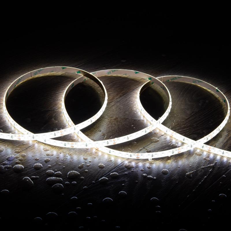 Image of 5m 24V LED Strip SMD 120LED/m 10W/m 1000lm/m 8mm Wide Cut at Every 5cm IP65