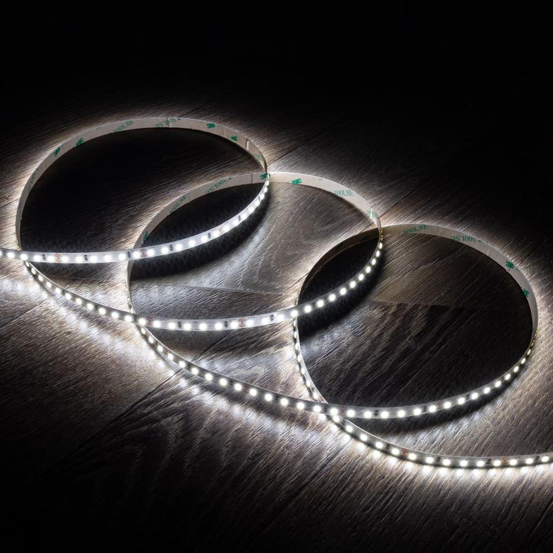 Immagine di Striscia LED 24V DC SMD2835 120LED/m 5m IP20 Larghezzaz 8mm Taglio ogni 5cm 